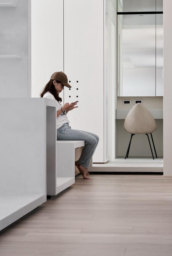 33歲小姐姐的89㎡住宅，全屋只留一間房，白色系開放空間，好治癒