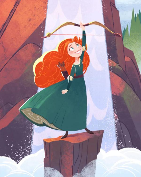 她筆下的畫就和迪士尼動畫一樣治癒 她筆下的畫就和迪士尼動畫一樣治癒