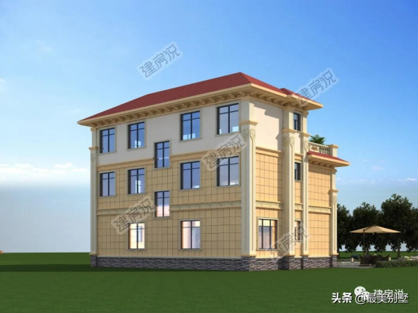 大氣歐式雙拼別墅，每家出20幾萬就能住大別墅，想想就划算