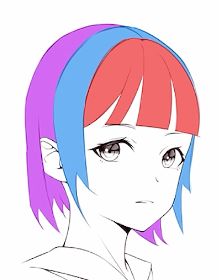 漫畫人物的頭髮怎麼畫？少女短髮繪畫教程