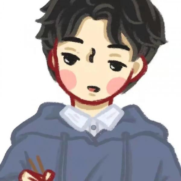 插畫風漫畫風情侶頭像 | 遇見即是上上籤