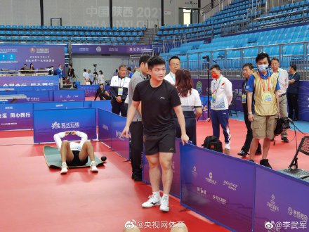 國乒選手全運會訓練照