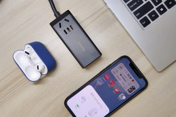 倍思65W氮化鎵插線板,2C+2U多快充口,拯救桌面充電器雜亂 倍思65W氮化鎵插線板,2C+2U多快充口,拯救桌面充電器雜亂