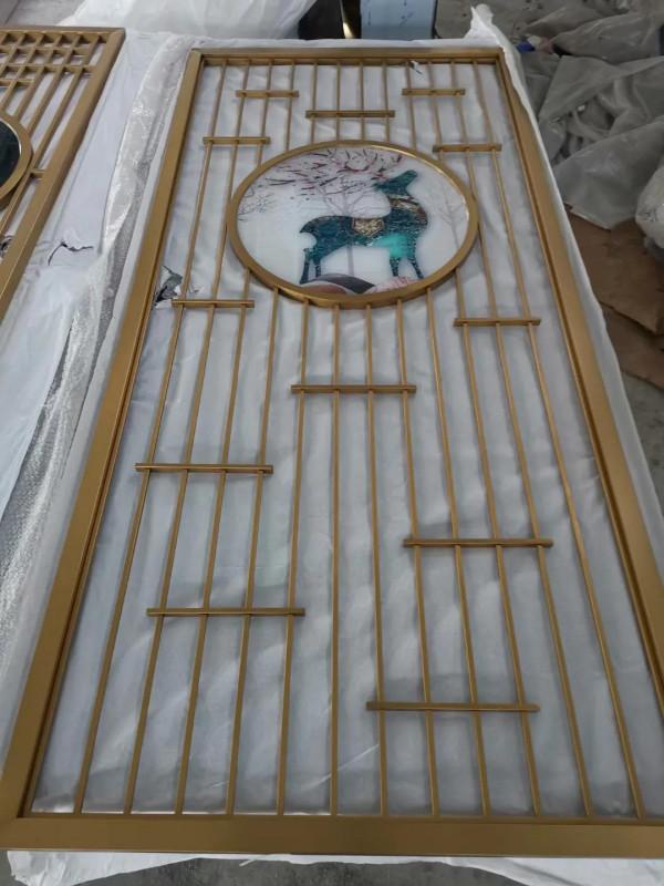 屏風隔斷不鏽鋼隔斷屏風酒櫃