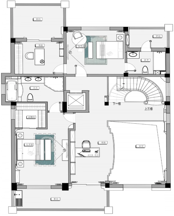 裝修案例｜820㎡氣質非凡的歐式別墅，大氣磅礴的奢華與浪漫
