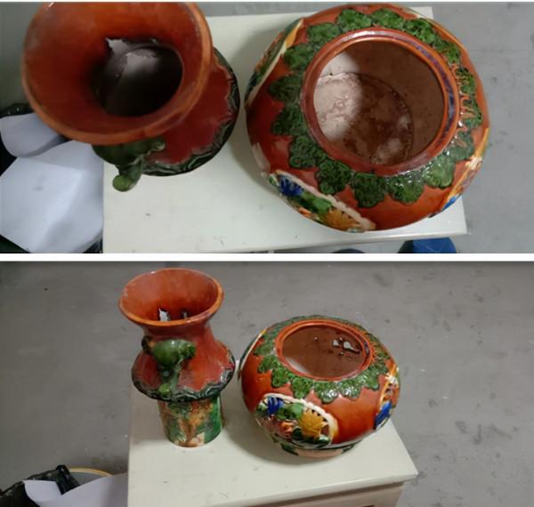 精品推薦—唐三彩轉心瓶