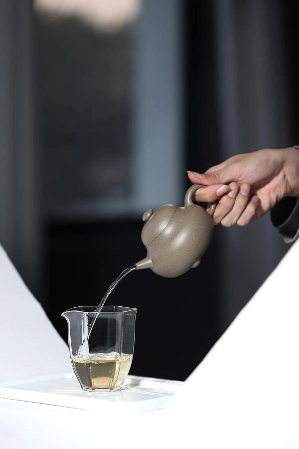 喜瓢壺原礦青緞