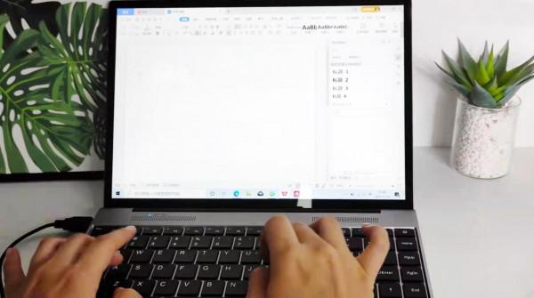 3k螢幕帶來清晰觀感，國產酷比魔方筆記本體驗，輕薄辦公好搭檔