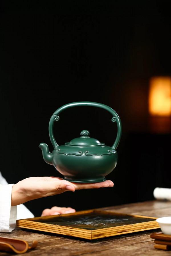 「如意提樑」家藏原礦稀有民國綠 420cc 範菊英