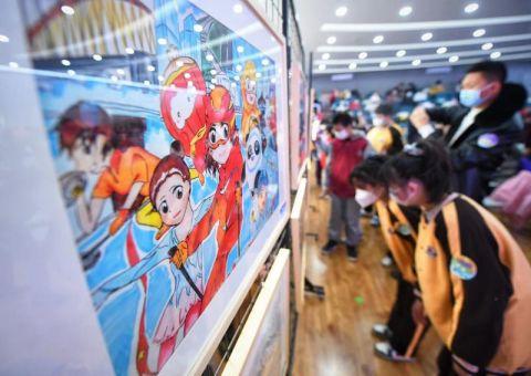 #北京冬奧會開幕倒計時40天 千餘件青少年原創動漫作品展出迎冬奧