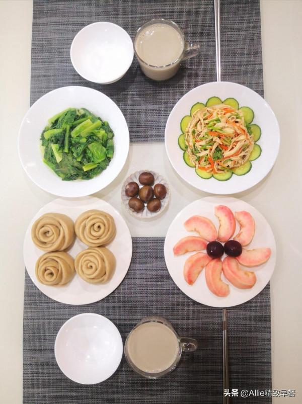 早餐不知道吃什麼？看看我家早餐，白玫瑰主食搭配雞絲蔬菜，完美