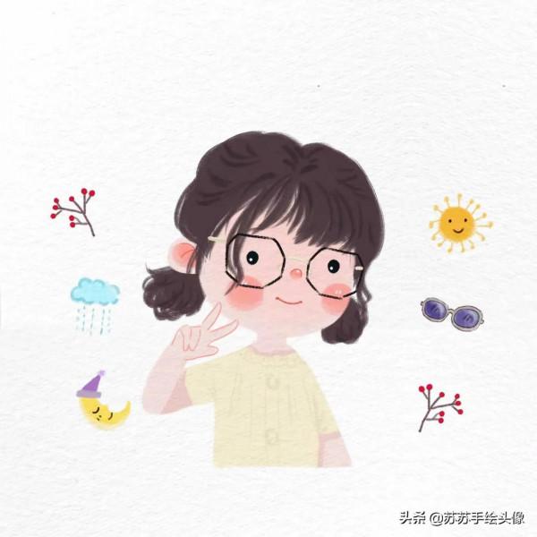 換個頭像吧，卡通動漫女生頭像，呆萌可愛 簡單有趣