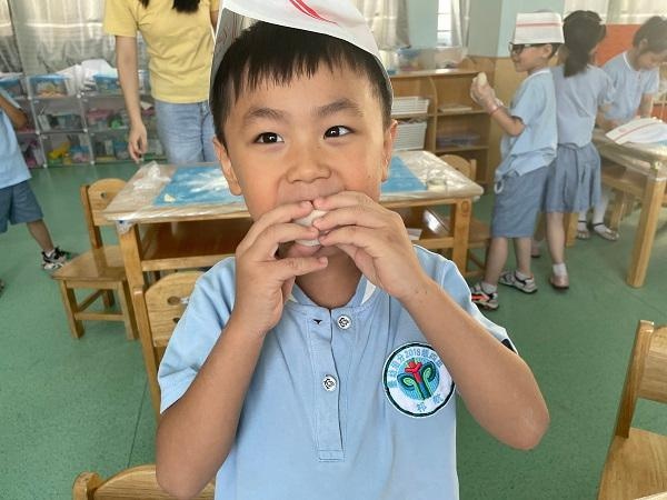 墨子巷幼兒園沿江分部做月餅慶中秋弘揚傳統文化