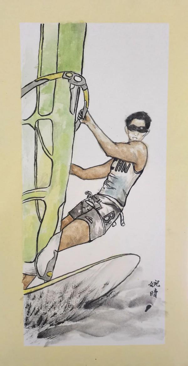 “我心中的奧運健兒”詩書畫作品（19）