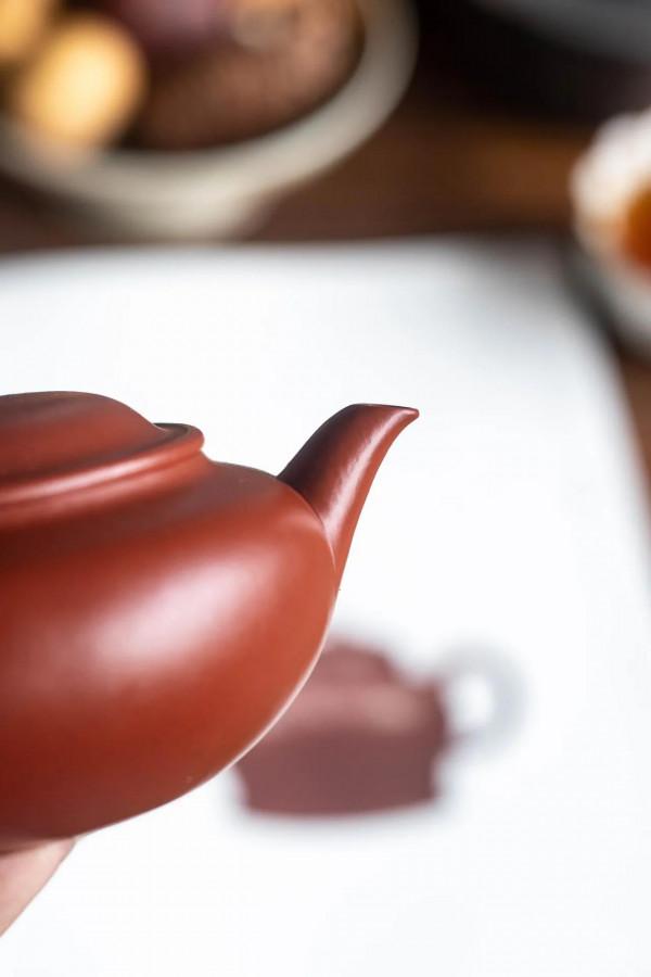 「緣聚」壺朱泥