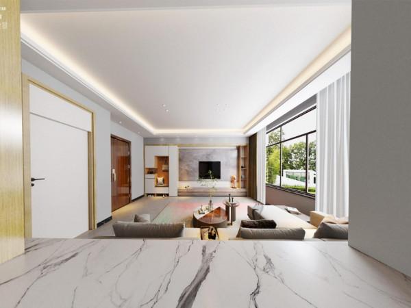 「魯班裝飾」昆海湖174㎡現代風格，刪繁就簡