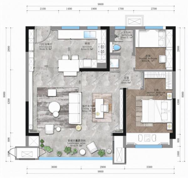 82平美式小戶型房子，掉繁複設計的傢俱簡而不凡
