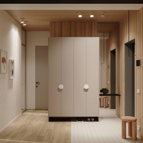 71㎡小戶型,2室2廳2衛+衣帽間!她用色彩和材質劃分空間 71㎡小戶型,2室2廳2衛+衣帽間!她用色彩和材質劃分空間