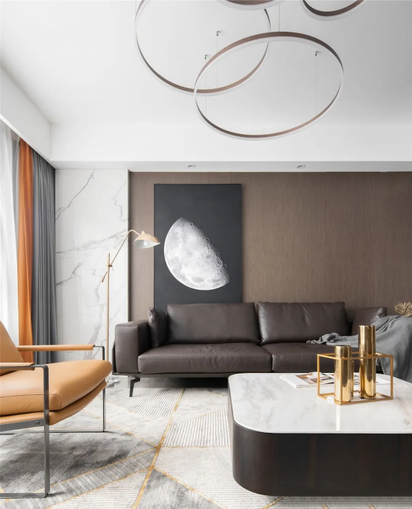 140㎡現代輕奢新房，頭次見這麼上檔次的裝修，尤其是電視背景牆