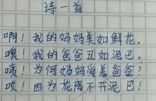 小學生&OpenCurlyDoubleQuote;改編&rdquo;《遊子吟》，家長看完追著打，&OpenCurlyDoubleQuote;才高八斗&rdquo;？