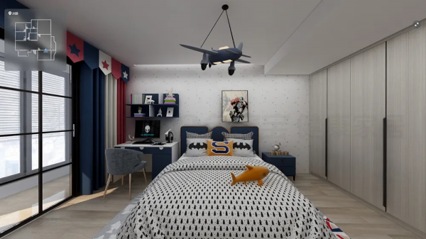 218㎡現代簡約四居室，餐廳的設計可以直接抄作業了