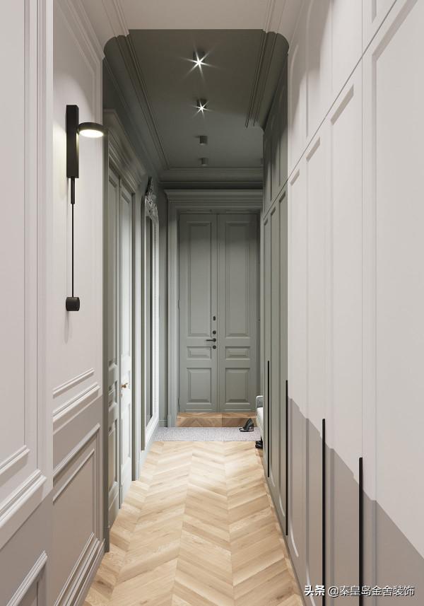 新古典主義室內拼接有鼠尾草綠和粉紅色裝飾,打造這套精緻的公寓 新古典主義室內拼接有鼠尾草綠和粉紅色裝飾,打造這套精緻的公寓