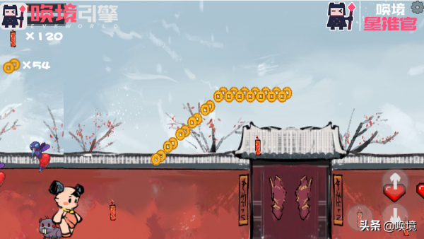 喚境星推官丨平臺跳躍遊戲《跑酷年獸》帶你擊退年獸度過年關