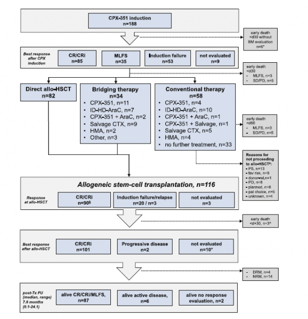 CPX-351作為AML患者一線治療的真實世界研究結果公佈 CPX-351作為AML患者一線治療的真實世界研究結果公佈