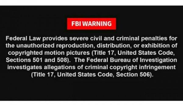 為什麼很多電影有FBI警告