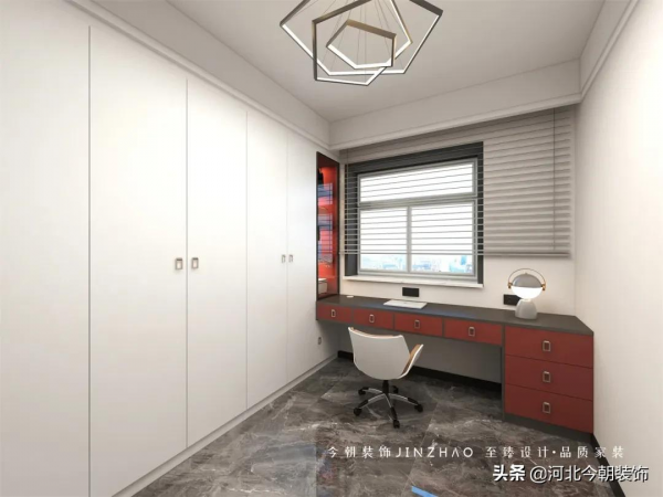 靈感美家 | 博雅盛世110㎡簡約輕奢風，“紅”運當頭，自由張揚