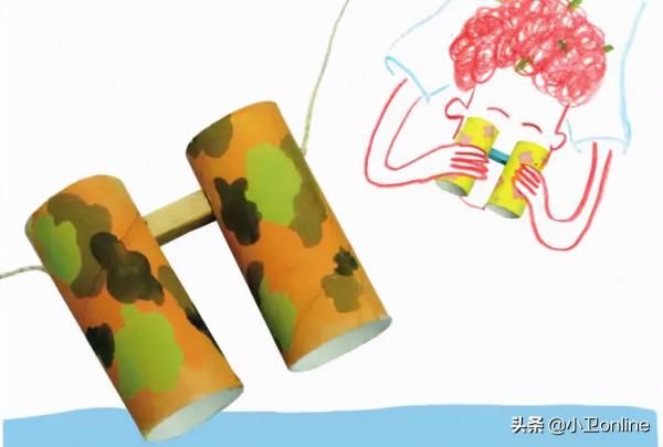 兩張紙&OpenCurlyDoubleQuote;捲一捲&rdquo;就能做望遠鏡，給孩子一個能玩到根本停不下來&hellip;