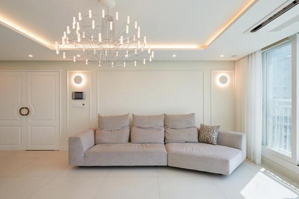 180㎡少買軟裝，看起來“家徒四壁”的韓式裝修，實際上明亮不俗