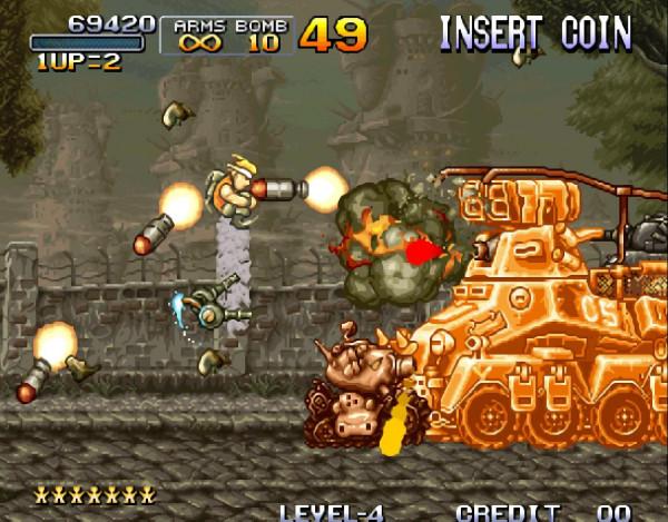 《合金彈頭》腦袋一熱將坦克扔了出去,爆炸威力卻超乎想象 《合金彈頭》腦袋一熱將坦克扔了出去,爆炸威力卻超乎想象