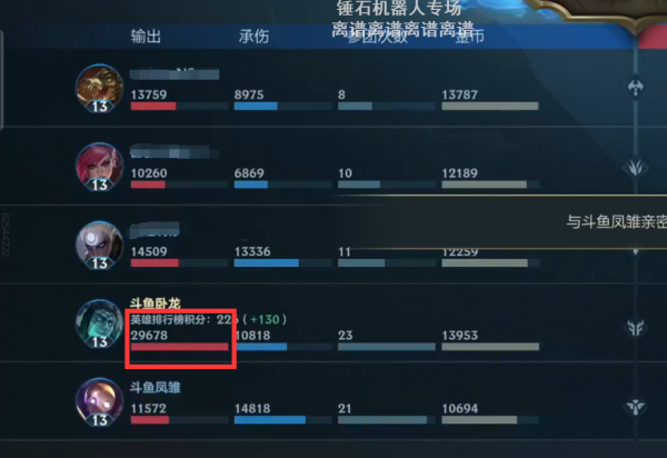 LOL手遊雙排快樂，AD錘石加布裡茨，鬥魚靈藥柚子又整活了