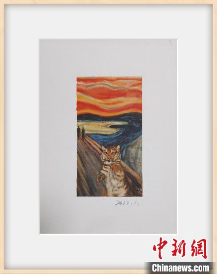 萌虎&OpenCurlyDoubleQuote;闖入&rdquo;世界名畫