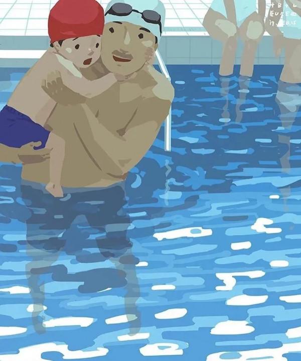 會畫畫的爸爸,太暖了 會畫畫的爸爸,太暖了