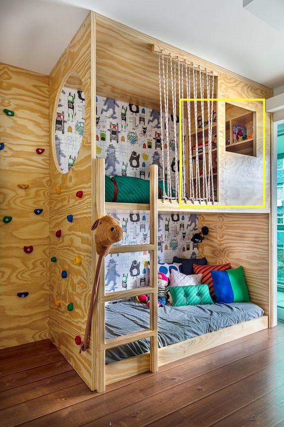 有遠見！提前給上下鋪側面掏空，滿牆收納完工，鄰居都誇會裝修