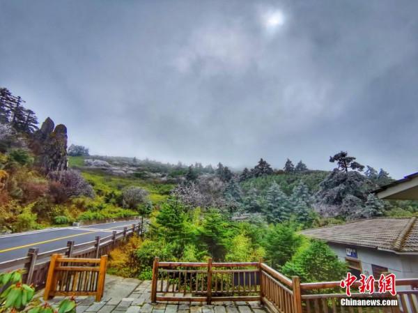 湖北神農架：半山秋色半山凇