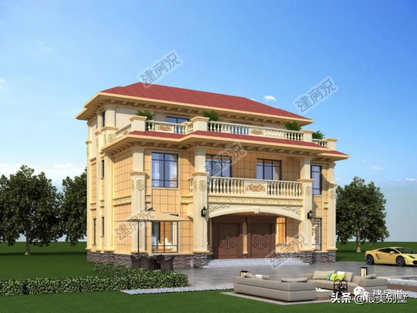 大氣歐式雙拼別墅，每家出20幾萬就能住大別墅，想想就划算