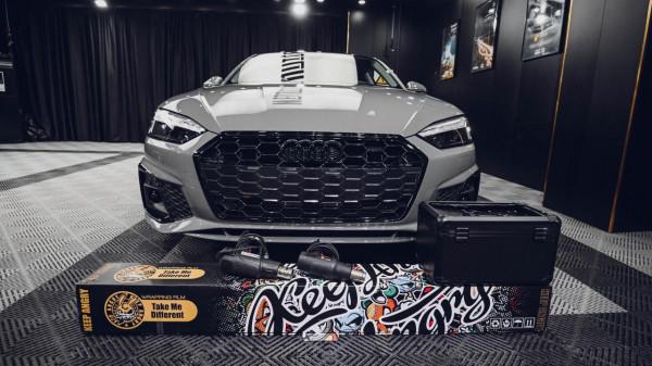 蘇州無二汽車貼膜丨奧迪A5改色冰梅粉