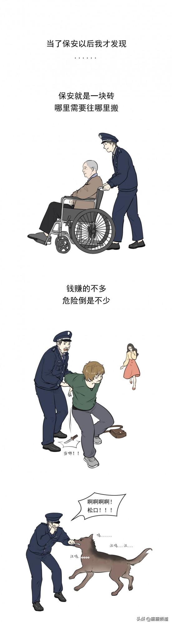 今日原創漫畫：中國人職業大賞，做保安到底有多難？