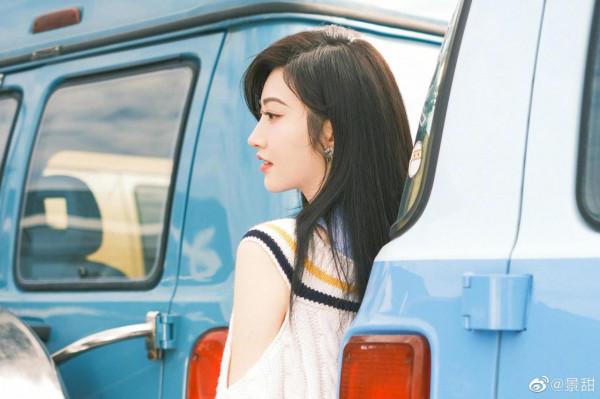 景甜最新寫真，美式夏日