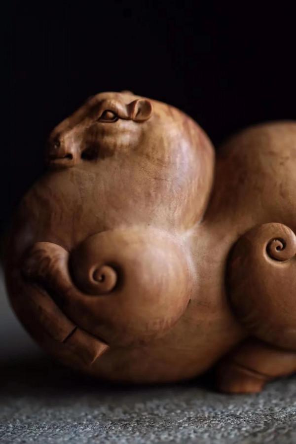 水波盈盈！好漂亮的老山檀香木雕唐馬