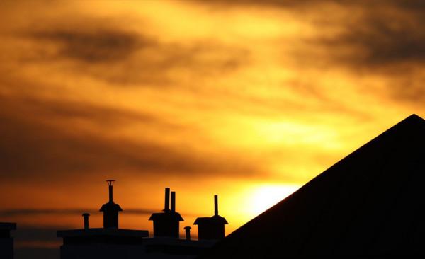 波蘭夕陽西下 霞光滿天 波蘭夕陽西下 霞光滿天