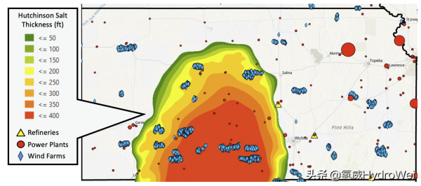 堪薩斯地質調查局研究地下鹽層的氫儲存 堪薩斯地質調查局研究地下鹽層的氫儲存