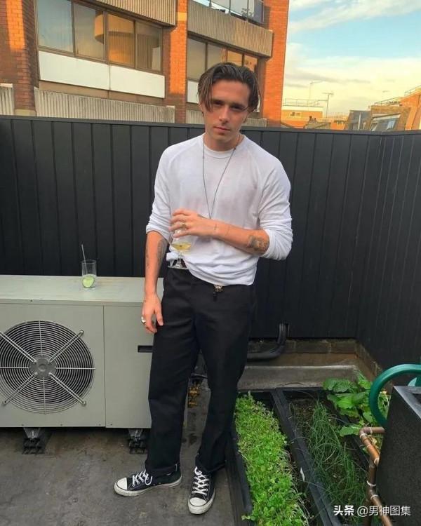 瀟灑英俊，貝克漢姆家大少爺