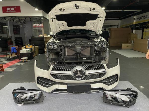 21款賓士GLE450改裝LED幾何多光束大燈，讓照明變得更加智慧