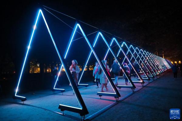 比利時布魯塞爾燈光節開幕 比利時布魯塞爾燈光節開幕