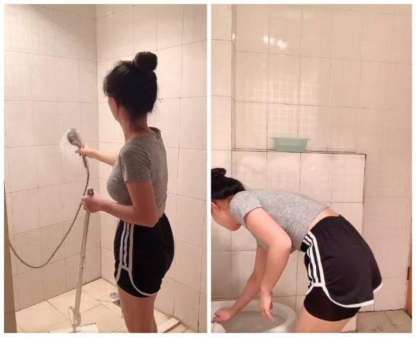 閨蜜倆改造租屋廁所：一人出錢一人出力，將髒舊廁所變得乾淨整潔