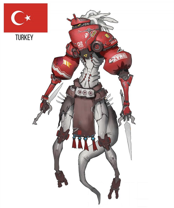 不同國家的人物立繪，這次畫師終於鼓起勇氣畫了中國，你喜歡嗎